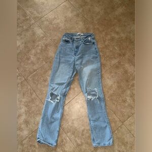 Abercrombie & Fitch High Rise Light Blue Jeans